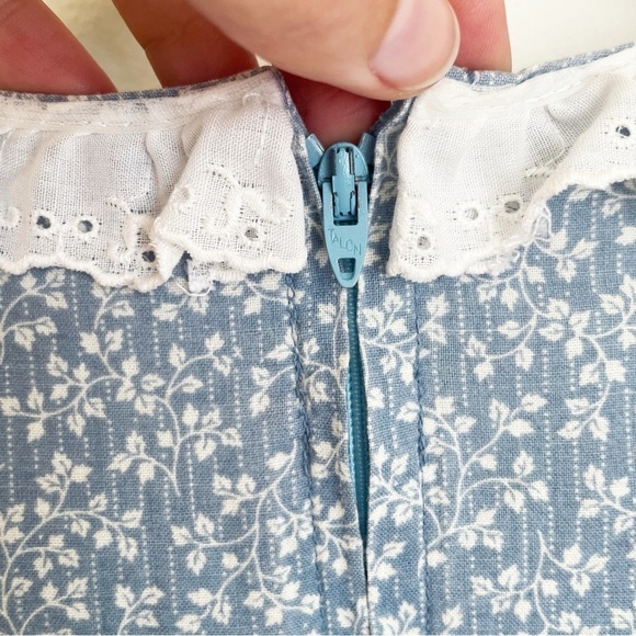 VINTAGE prairie dress cottagecore floral maxi renaissance Yellowstone country - Picture 16 of 16